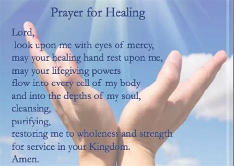 Prayer For Healing The Sick Prayer For Health Prayers For Healing