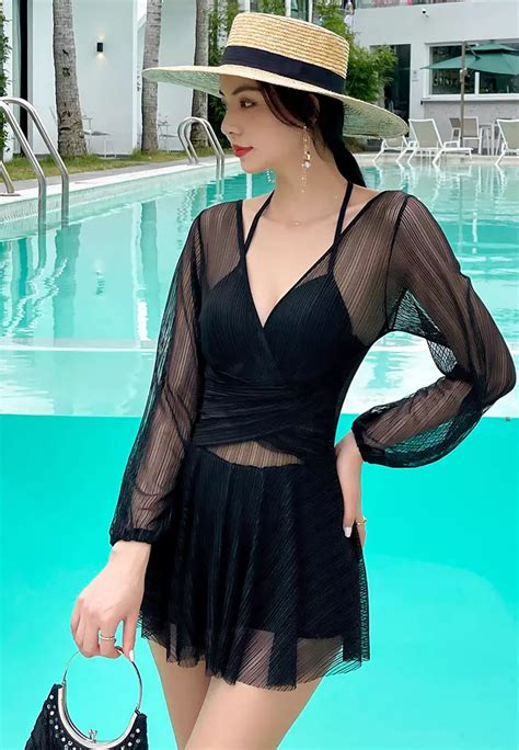 Buy Zitique Sexy Tulle Big Backless One Piece Swimsuit Online