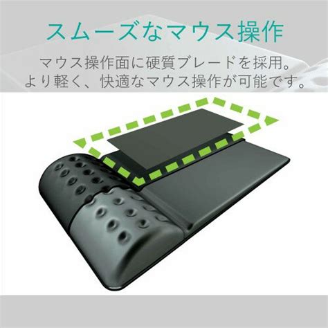 【楽天市場】エレコム エレコム リストレスト付マウスパッド 疲労軽減 Comfy ブラック Mp 096bk1個入 価格比較 商品価格ナビ