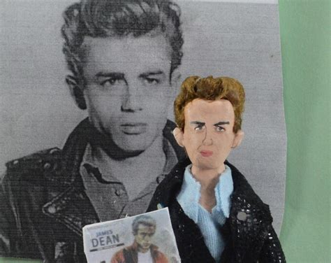 James Dean Doll Miniature Art Collectible 1950s Era Bad Boy Rebel Art