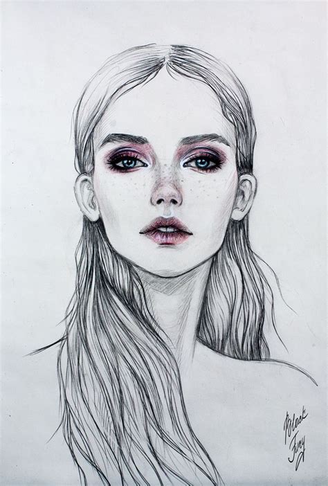 By Blackfurya On Deviantart Fashion Illustration Sketches Face