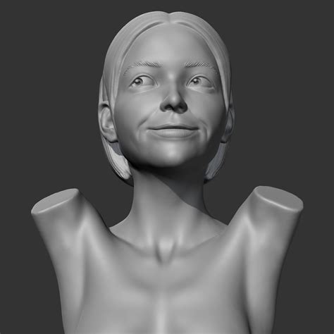 Fichier Stl Buste De Fille Ch K Modèle Imprimé En 3d 🗿・design à