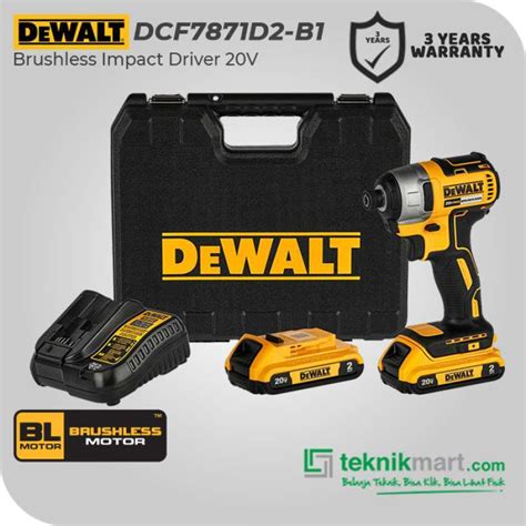 Promo Dewalt Brushless Impact Driver Obeng Impact Baterai 18 20v