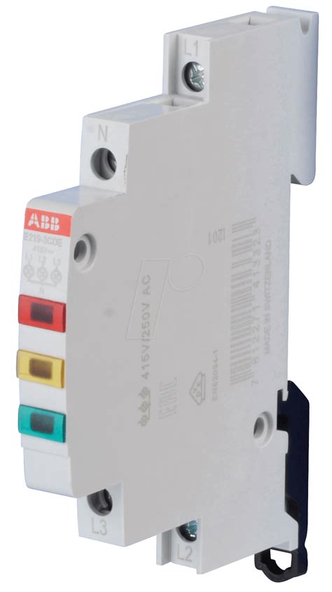 ABB E219 3CDE LED Leuchtmelder 3 Fach 230 415 V AC Rot Gelb