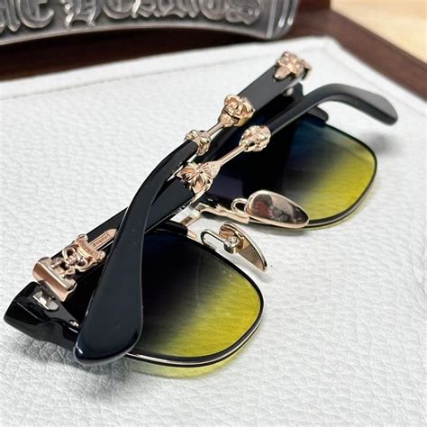 Chrome Hearts Chrome Hearts Evagilist 11 ‘bumblebee Sunglasses Grailed