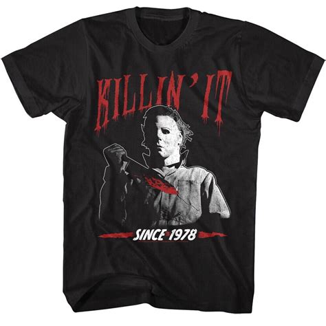 Halloween Michael Myers Mens T Shirt Killing It Since 1978 Horror