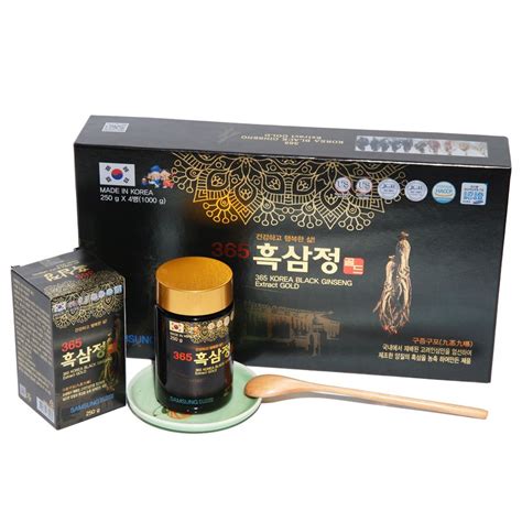 Cao Hắc Sâm Samsung 365 Korea Black Ginseng Extract Gold 4 Lọ x 250gr