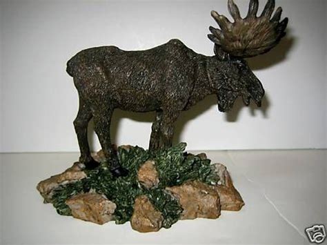 Moose Figurine On The Rocks Resin Realistic с изображениями