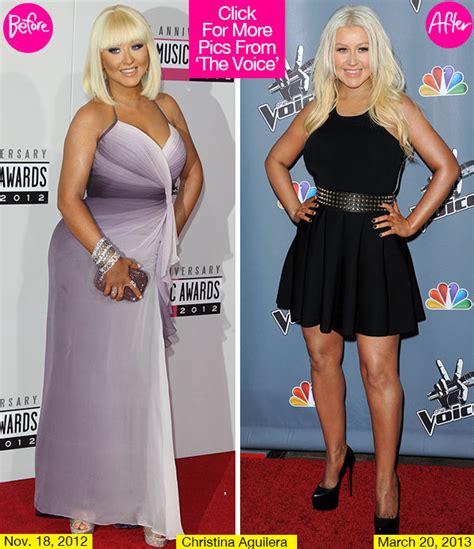 Christina Aguilera Before And After Weight Loss The Voice