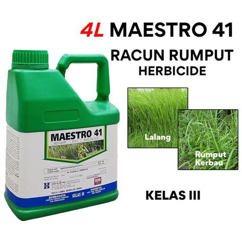 L Maestro Racun Rumput Racun Rumpai Racun Lalang Glyphosate