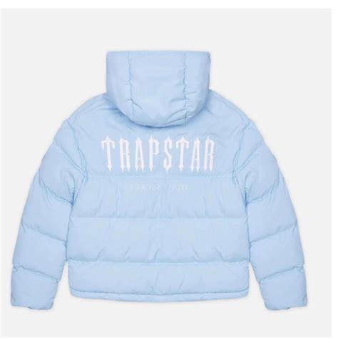 Description Trapstar Ice Blue Irongate Hooded Puffer Depop