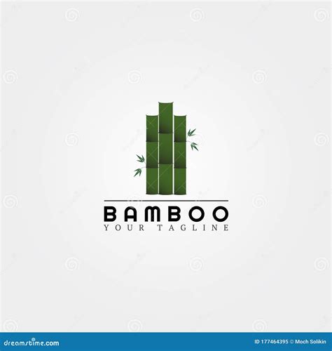 Modelo De Logotipo Bamboo Projeto De Vetor Criativo Para Elementos De