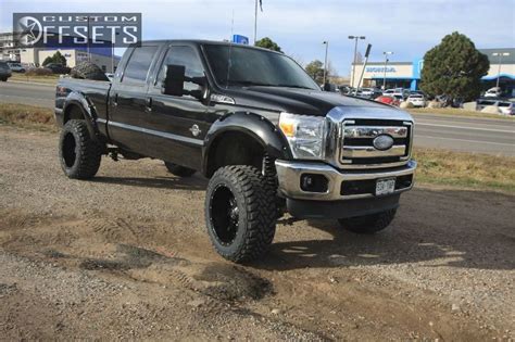 Wheel Offset 2012 Ford F 250 Super Duty Aggressive 1 Outside Fender