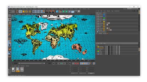 Cartoon Low Poly Earth World Map Earth World Map Low Poly World Map