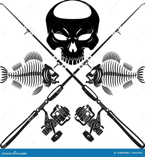 Fly Fishing Rods Vector Sketch Illustration Clip-art Image ...