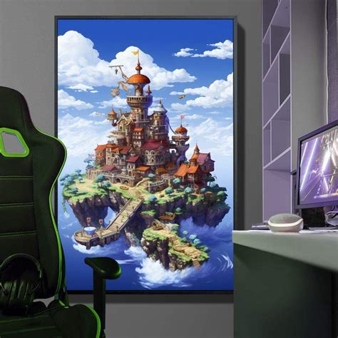 Quadro Decorativo Inspirada Em Jogo The Legend Of Zelda Estilo Rpg