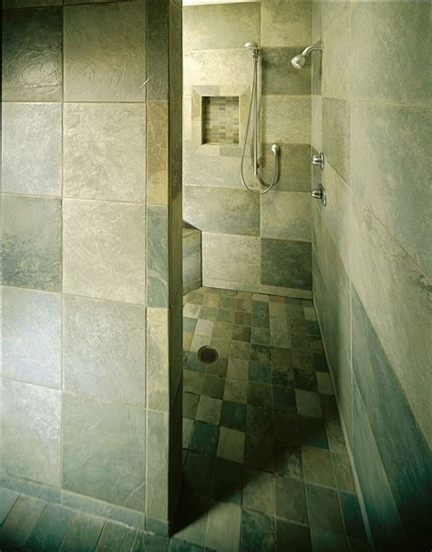 This Curb Less Shower Is Amazing Bath Trends Doorless Shower Open