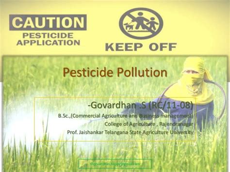 Pesticide Pollution