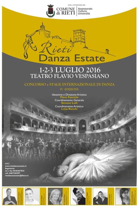 TUTTO PRONTO PER RIETI DANZA ESTATE Sabinia TV Il Quotidiano Della