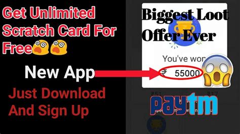 Unlimited Scratch Card App New App Best Paytm Cash Earning