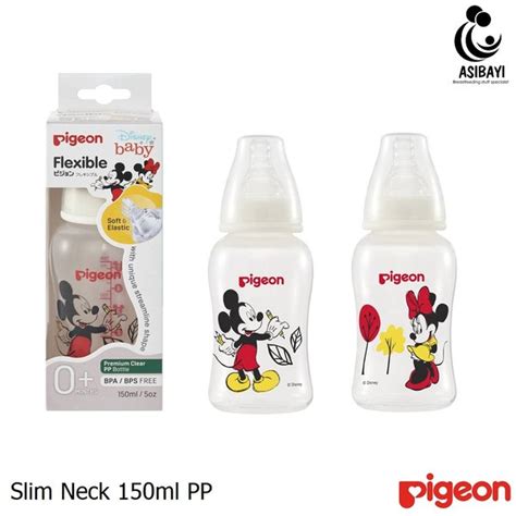 Jual Pigeon Disney Baby Slim Neck Ml Pp Bottle Flexible Botol Susu