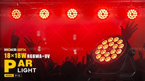 Moka Sfx X W Rgbwa Uv In Led Par Lights Dmx Dj Par Light Stage