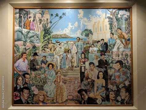 Hawaii most Iconic actors Mural Stock Photo | Adobe Stock