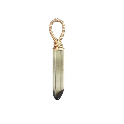 Smoky Quartz Dagger - Silver