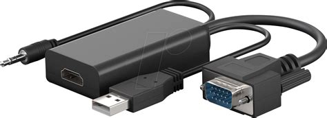 GOOBAY 61259 VGA Auf HDMI A Stecker 1920 X 1200 16 Cm Bei Reichelt