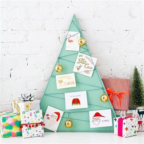 Roundup Stylish Ways To Display The Christmas Cards You Receive