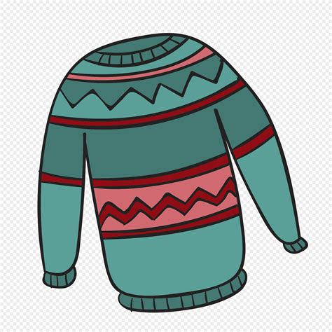 Sweater Cartoon Images Cartoon Winter Sweater Elements Png Image