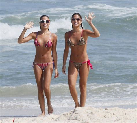 BIA and BIANCA FERES in Bikinis on the Beach, in Rio de Janeiro ...