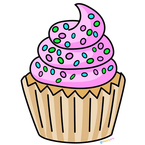 FREE Pink Cupcake Clipart (PNG file) | Pearly Arts