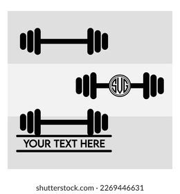 Gym Equipment Svg Gym Dumbbell Set Stock Vector Royalty Free