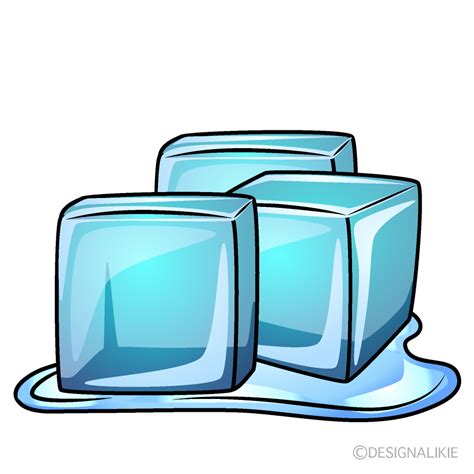 Melting Ice Cubes Clip Art Free PNG ImageIllustoon