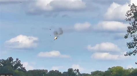 Watch Fighter Jet Crashes After Two Pilots Dramatically Eject During Michigan Air Show