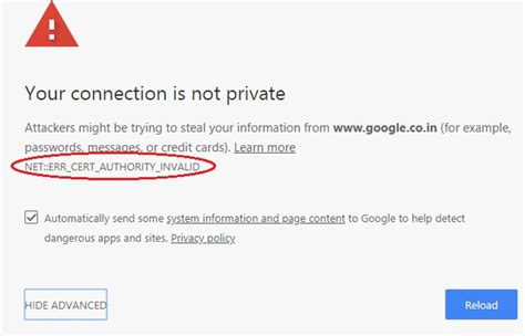 How To Fix Net Err Cert Authority Invalid Error In Windows Techlatest