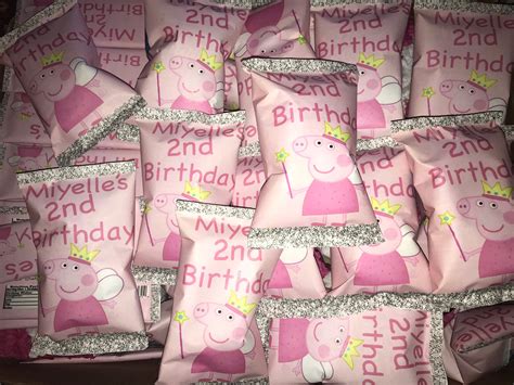 Peppa Pig Chip Bags Etsy