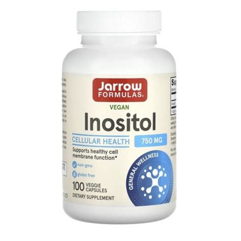 Jarrow Formulas, инозитол, 750 мг, 100 вегетарианских капсул купить в ...