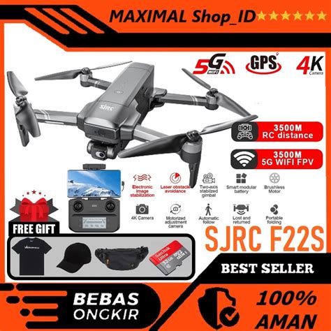 Jual Drone SJRC F22S 4K PRO PTZ 3 5KM Version EIS Shopee Indonesia