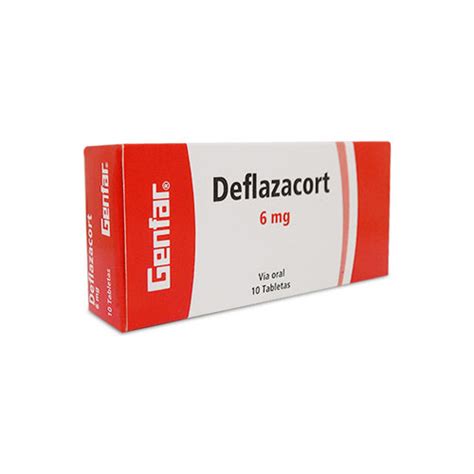 DEFLAZACORT 6 MG GENFAR CAJA X 10 TABS Farmavida Droguería