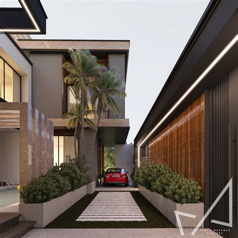 MODERN villa Exterior design on Behance