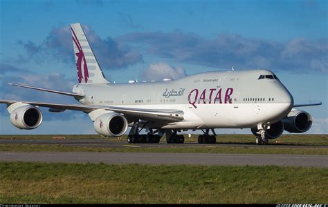 Qatar Amiri Flight Boeing 747 8kbbbj A7 Hhe At Paris Charles De Gaulle