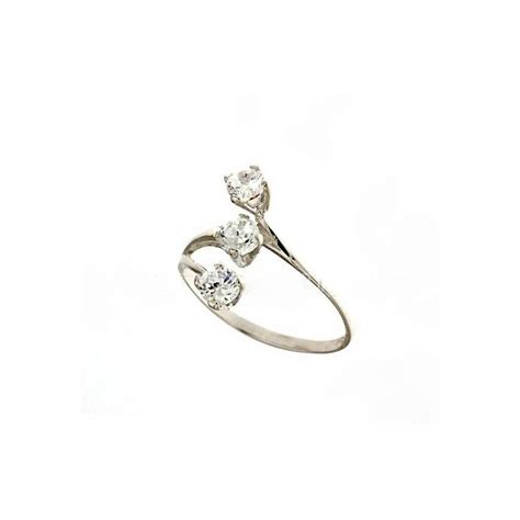 ANELLO TRILOGY DA DONNA IN ORO BIANCO 18 KT CON ZIRCONI 803321715218