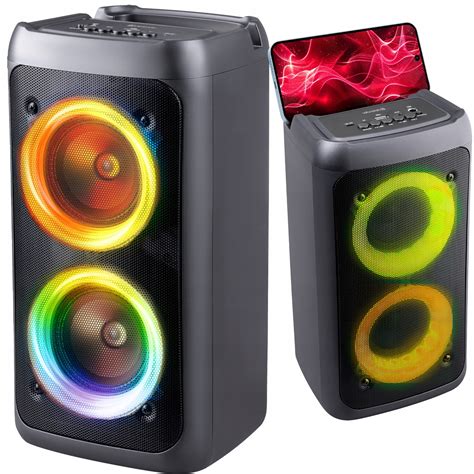 G O Nik Bluetooth Boombox Mobilny Usb Radio Led Bezprzewodowy Przeno Ny