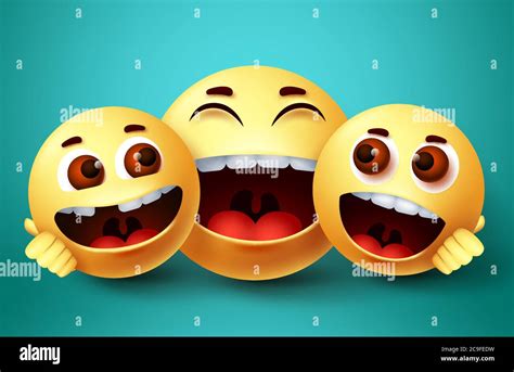 Smiley emoji happy family characters vector design. Emoji smiley of ...