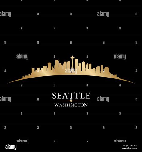 Seattle Skyline Silhouette Hi Res Stock Photography And Images Alamy