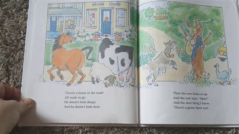 Read Aloud To Kids Theres A Cow In The Road By Reeve Lindbergh Youtube