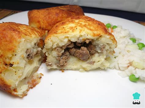 Croquetas De Papa Con Carne Molida Y Queso