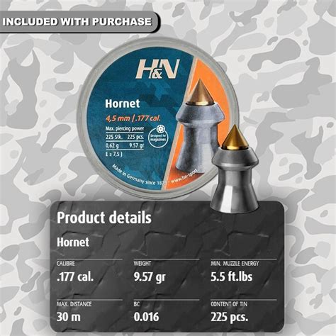 Hatsan Jet I And Ii Air Rifle 177 Cal Pcp Handn Sport Hornet Pellets 225ct Ebay